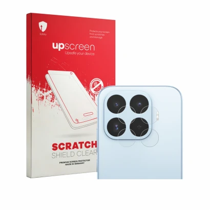 Front side of a product packaging with the brand logo upscreen. Next to it is the device Xiaomi 17T (ONLY Camera Lens) shown w