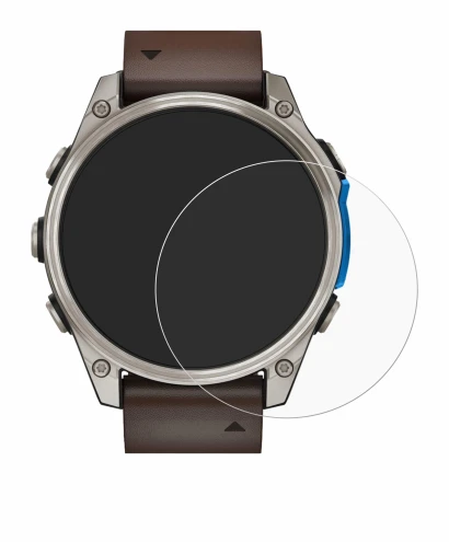 Image of the device Garmin D2 Mach 2 (47 mm) with a wide variety of screen protectors.