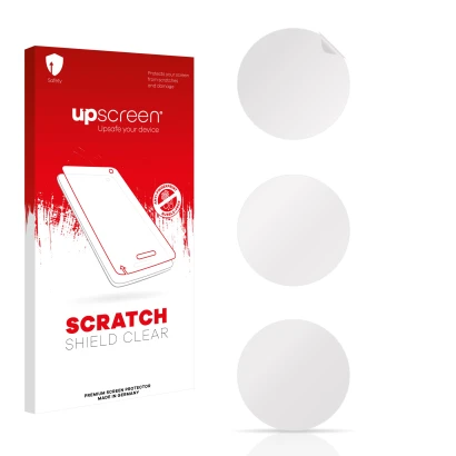 Front side of a product packaging with the brand logo upscreen. Next to it is the corresponding screen protector.