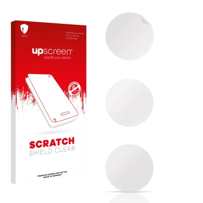 Front side of a product packaging with the brand logo upscreen. Next to it is the corresponding screen protector.