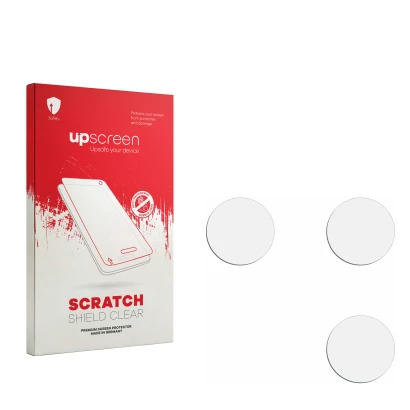 Front side of a product packaging with the brand logo upscreen. Next to it is the corresponding screen protector.