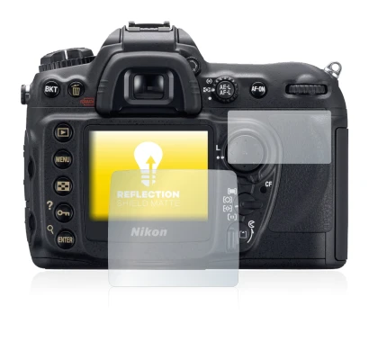 Image of the device Nikon D200 with a wide variety of screen protectors.