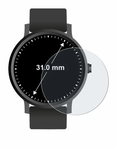 Image of the device Watches (circular, ø: 31 mm) with a wide variety of screen protectors.