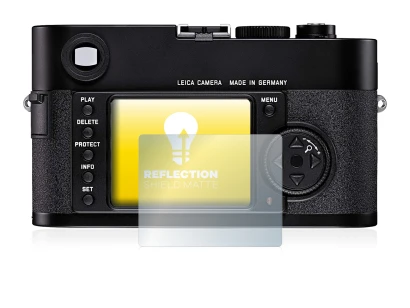 Image of the device Leica M8 with a wide variety of screen protectors.