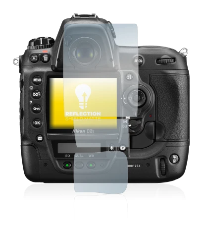 Image of the device Nikon D3S with a wide variety of screen protectors.