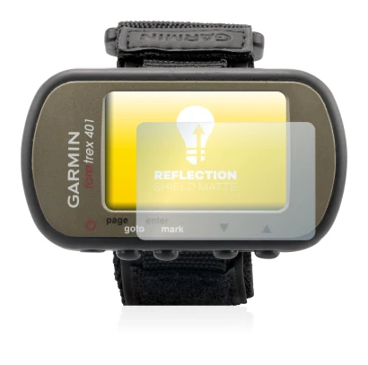 Image of the device Garmin Foretrex 401 with a wide variety of screen protectors.