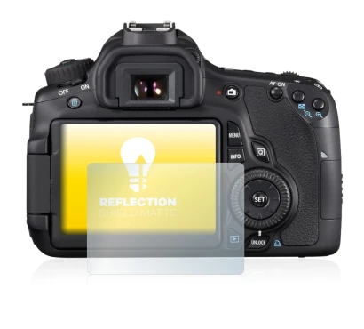 Image of the device Canon EOS 60D with a wide variety of screen protectors.