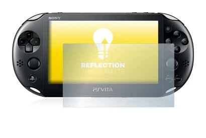 Image of the device Sony Playstation Vita with a wide variety of screen protectors.