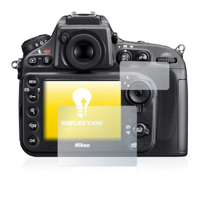Image of the device Nikon D800 with a wide variety of screen protectors.