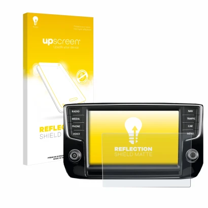 Front side of a product packaging with the brand logo upscreen. Next to it is the device Volkswagen Passat 2015 Discover Pro 8