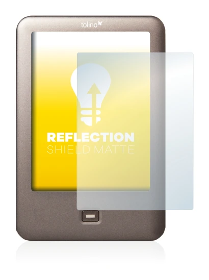 Image of the device Tolino Shine with a wide variety of screen protectors.