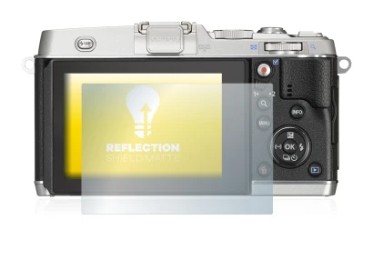 Image of the device Olympus PEN E-P5 with a wide variety of screen protectors.