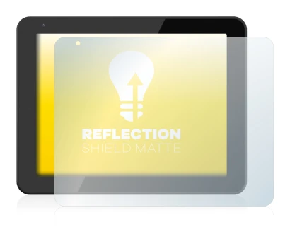 Image of the device BQ Curie 2 with a wide variety of screen protectors.