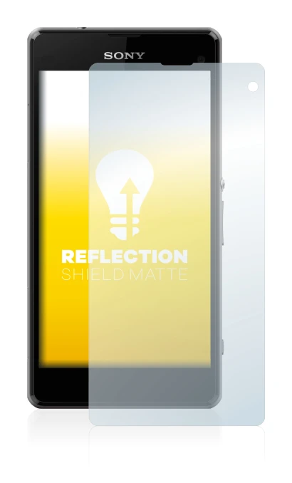 Image of the device Sony Xperia Z1 Compact D5503 with a wide variety of screen protectors.