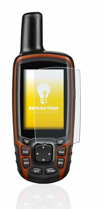 Image of the device Garmin GPSMAP 64s with a wide variety of screen protectors.