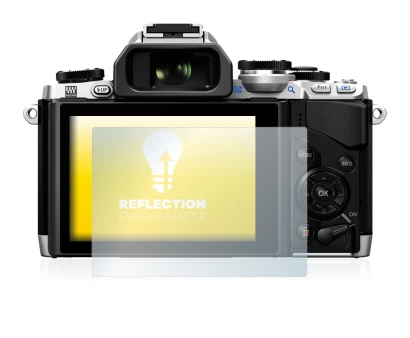 Image of the device Olympus OM-D E-M10 with a wide variety of screen protectors.