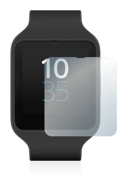 Image of the device Sony Smartwatch 3 SWR50 with a wide variety of screen protectors.