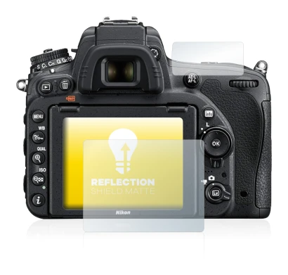 Image of the device Nikon D750 with a wide variety of screen protectors.