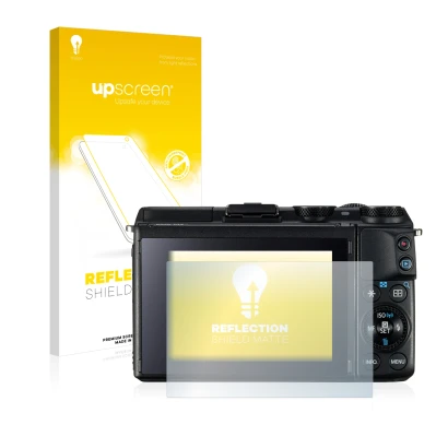 Front side of a product packaging with the brand logo upscreen. Next to it is the device Canon EOS M3 shown with the correspon