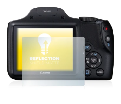 Image of the device Canon PowerShot SX530 HS with a wide variety of screen protectors.