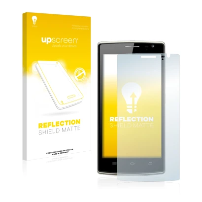 Front side of a product packaging with the brand logo upscreen. Next to it is the device THL 5000T shown with the correspondin