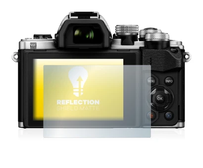 Image of the device Olympus OM-D E-M10 Mark II with a wide variety of screen protectors.