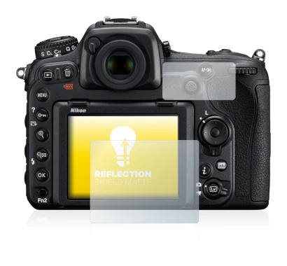 Image of the device Nikon D500 with a wide variety of screen protectors.
