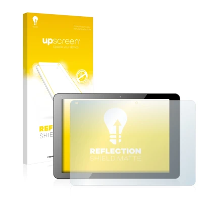 Front side of a product packaging with the brand logo upscreen. Next to it is the device Chuwi Hi12 shown with the correspondi