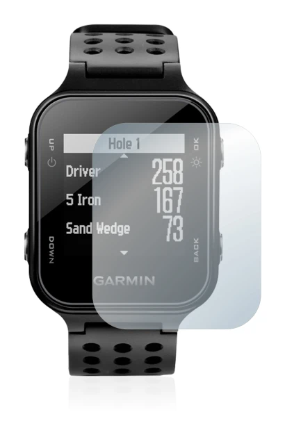 Image of the device Garmin Approach S20 with a wide variety of screen protectors.