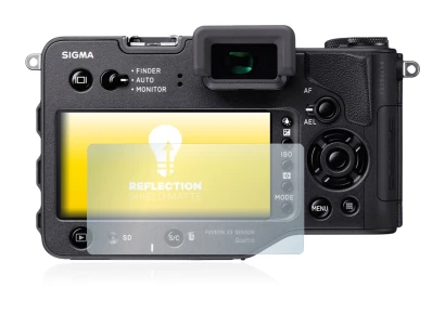 Image of the device Sigma SD Quattro H with a wide variety of screen protectors.