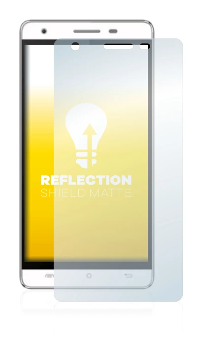 Image of the device Cubot H2 with a wide variety of screen protectors.