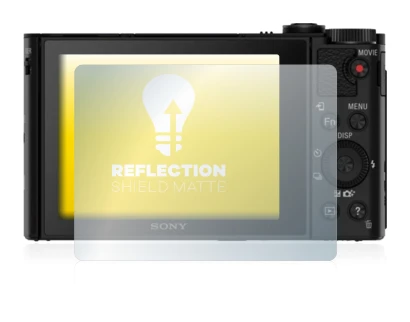 Image of the device Sony Cyber-Shot DSC-HX80 with a wide variety of screen protectors.