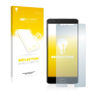 Front side of a product packaging with the brand logo upscreen. Next to it is the device OnePlus 3 shown with the correspondin