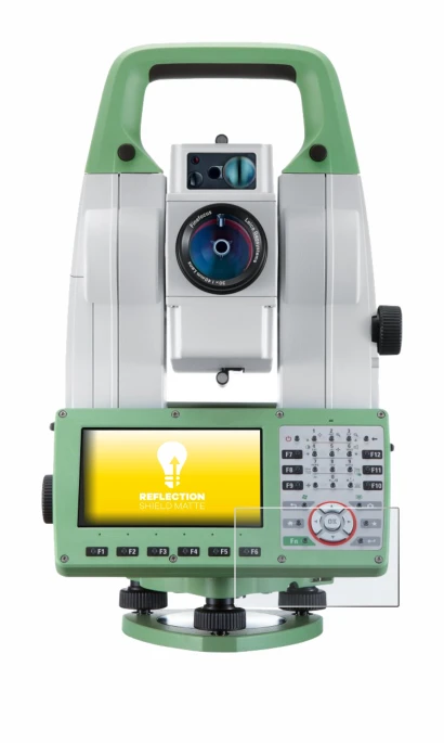 Image of the device Leica Viva TS16 with a wide variety of screen protectors.