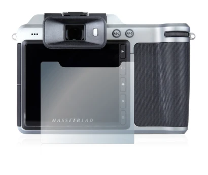 Image of the device Hasselblad X1D-50c with a wide variety of screen protectors.