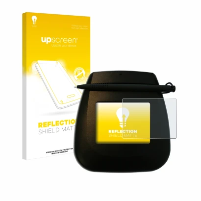 Front side of a product packaging with the brand logo upscreen. Next to it is the device ePadLink ePad Ink shown with the corr