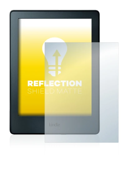 Image of the device Amazon Kindle 2016 (8th Gen.) with a wide variety of screen protectors.