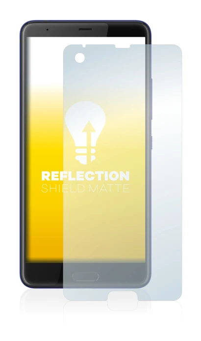 Image of the device HTC U Ultra with a wide variety of screen protectors.