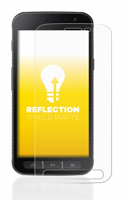 Image of the device Samsung Galaxy XCover 4 with a wide variety of screen protectors.