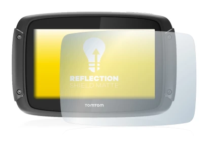 Image of the device TomTom Rider 450 with a wide variety of screen protectors.