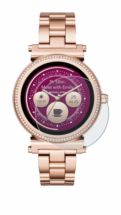 Image of the device Michael Kors Access Sofie with a wide variety of screen protectors.