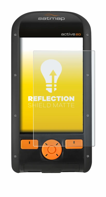 Image of the device Satmap Active 20 with a wide variety of screen protectors.