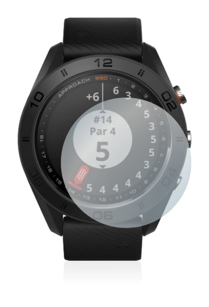 Image of the device Garmin Approach S60 with a wide variety of screen protectors.