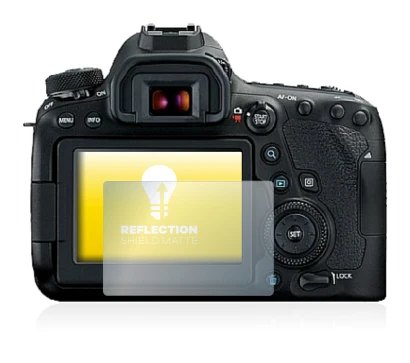 Image of the device Canon EOS 6D Mark II with a wide variety of screen protectors.