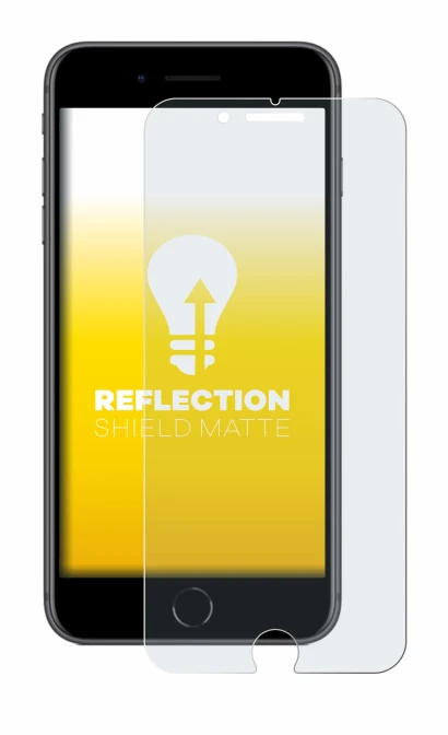 Image of the device Apple iPhone 8 Plus with a wide variety of screen protectors.