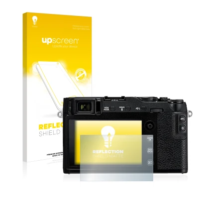 Front side of a product packaging with the brand logo upscreen. Next to it is the device Fujifilm X-E3 shown with the correspo