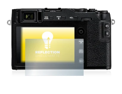 Image of the device Fujifilm X-E3 with a wide variety of screen protectors.