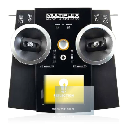 Image of the device Multiplex Cockpit SX9 with a wide variety of screen protectors.