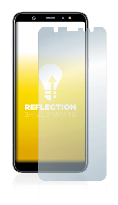 Image of the device Samsung Galaxy A6 Plus 2018 with a wide variety of screen protectors.
