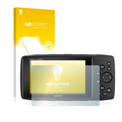 Front side of a product packaging with the brand logo upscreen. Next to it is the device Garmin GPSMAP 276Cx shown with the co